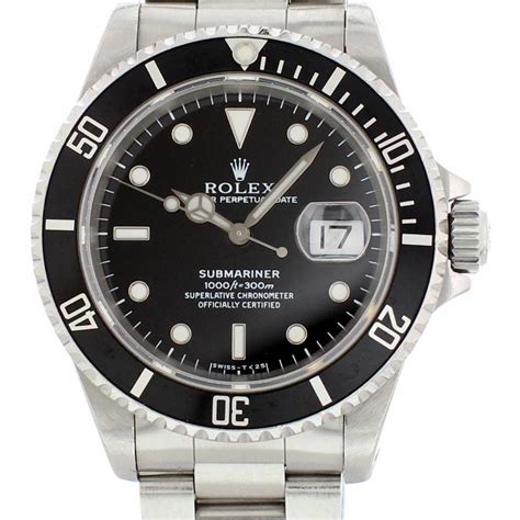 rolex submariner automatic self wind mens watch 16610